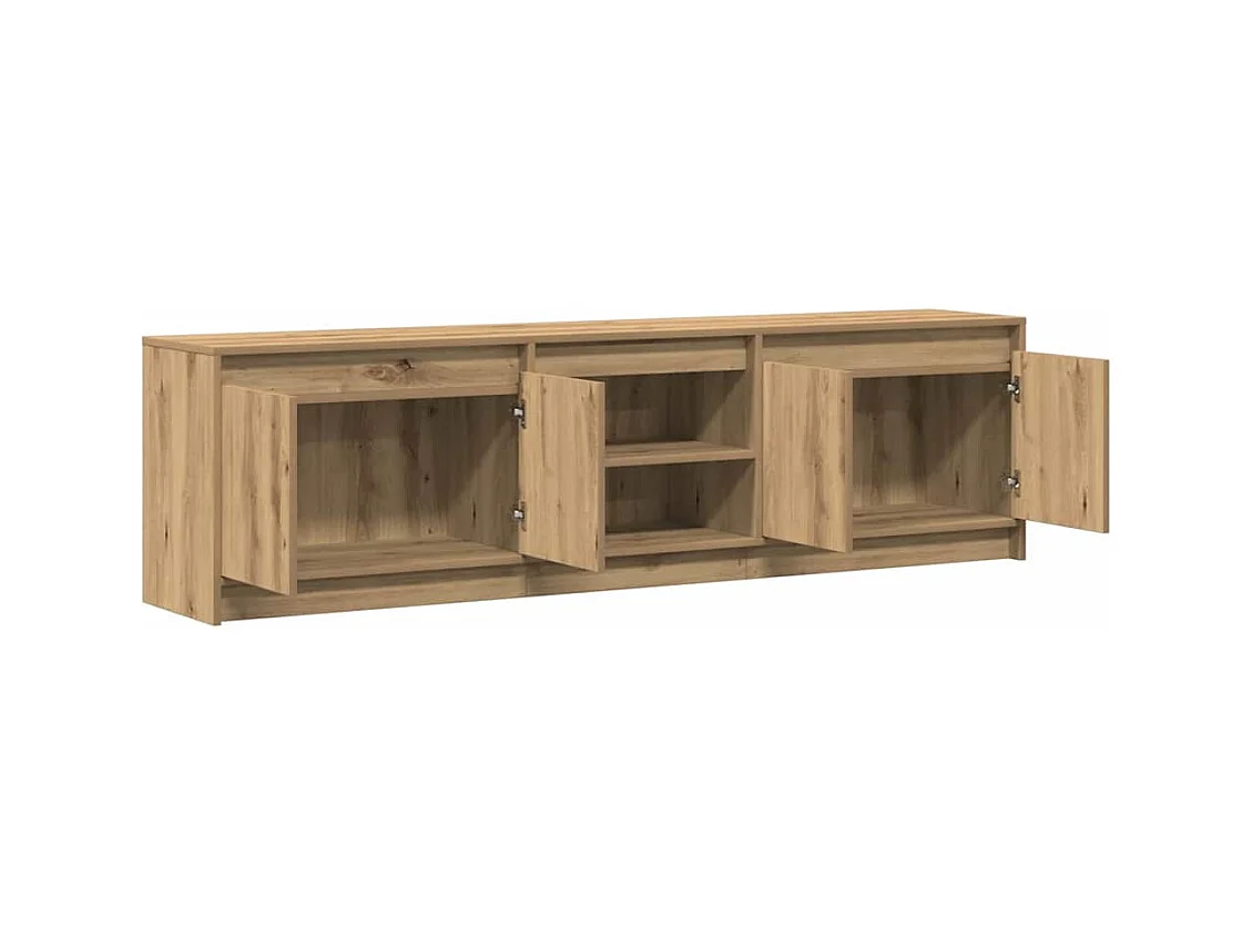 TV-kast | Tv-meubel | Tv-Bank Bruin 182 x 34 x 50 cm Geengineerd hout en Spaanplaat