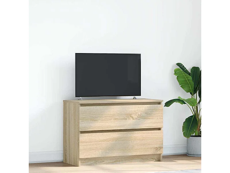 Mueble de TV | Mueble de salón roble Sonoma 80x35x54 cm madera de ingeniería