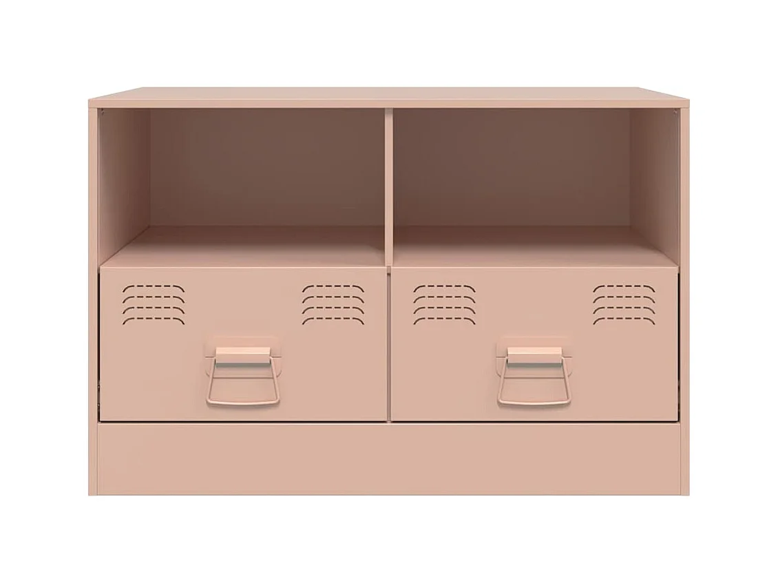muebles para TV  | Gabinetes de TV |  Muebles de salón 2 unidades acero rosa 67x39x44 cm