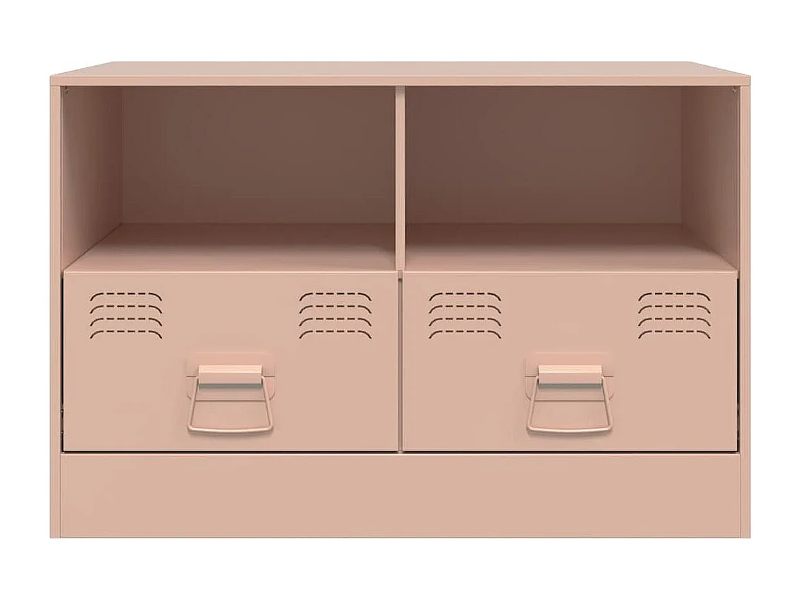 Meubles TV | Bancs TV | Armoires TV 2 pcs rose 67x39x44 cm acier