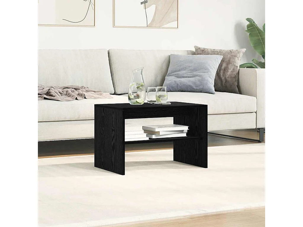 Mueble de TV | Mueble de salón madera de ingeniería roble negro 60x40x40 cm