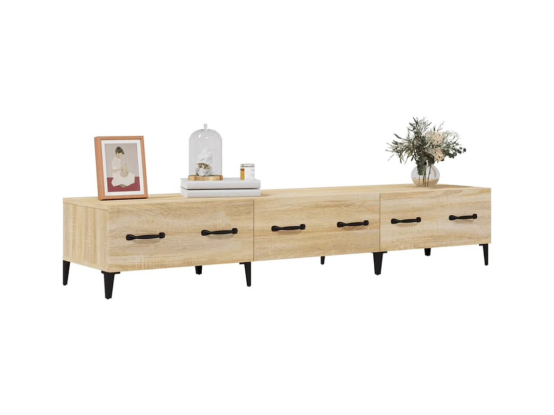 Mueble de TV | Mueble de salón madera contrachapada roble Sonoma 150x34,5x30 cm
