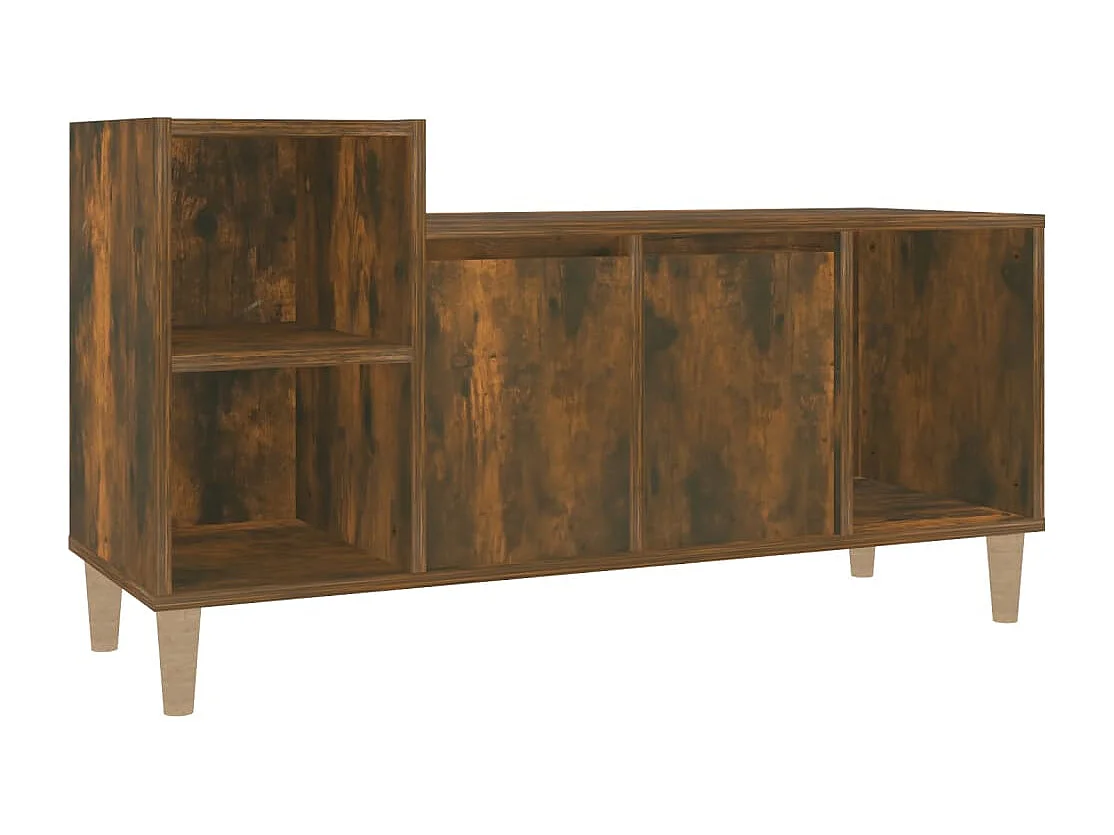 Mueble para TV  | Gabinete de TV |  Mueble de salón madera contrachapada roble ahumado 100x35x55 cm