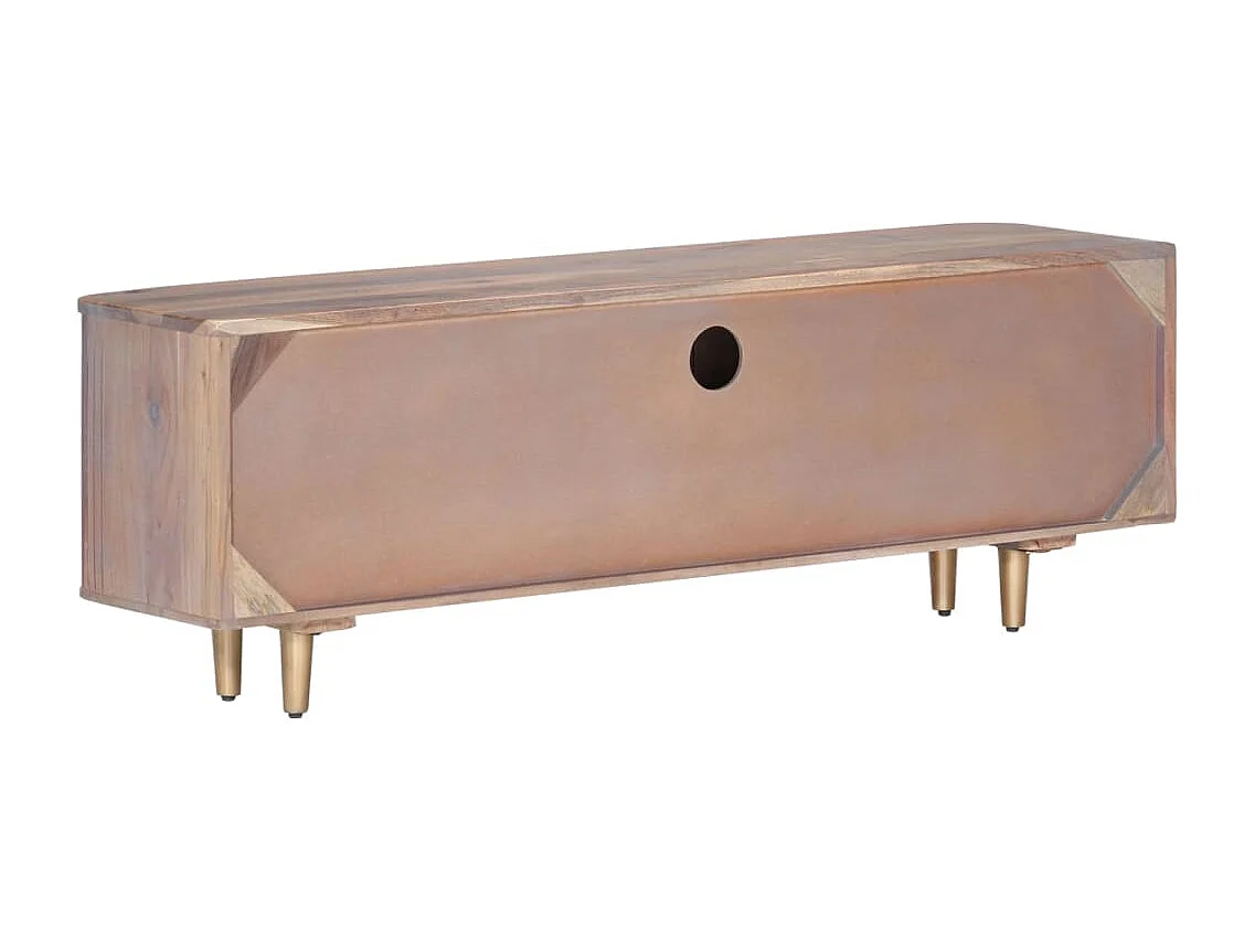 Mueble de TV | Mueble de salón de madera maciza de acacia 118x30x40 cm