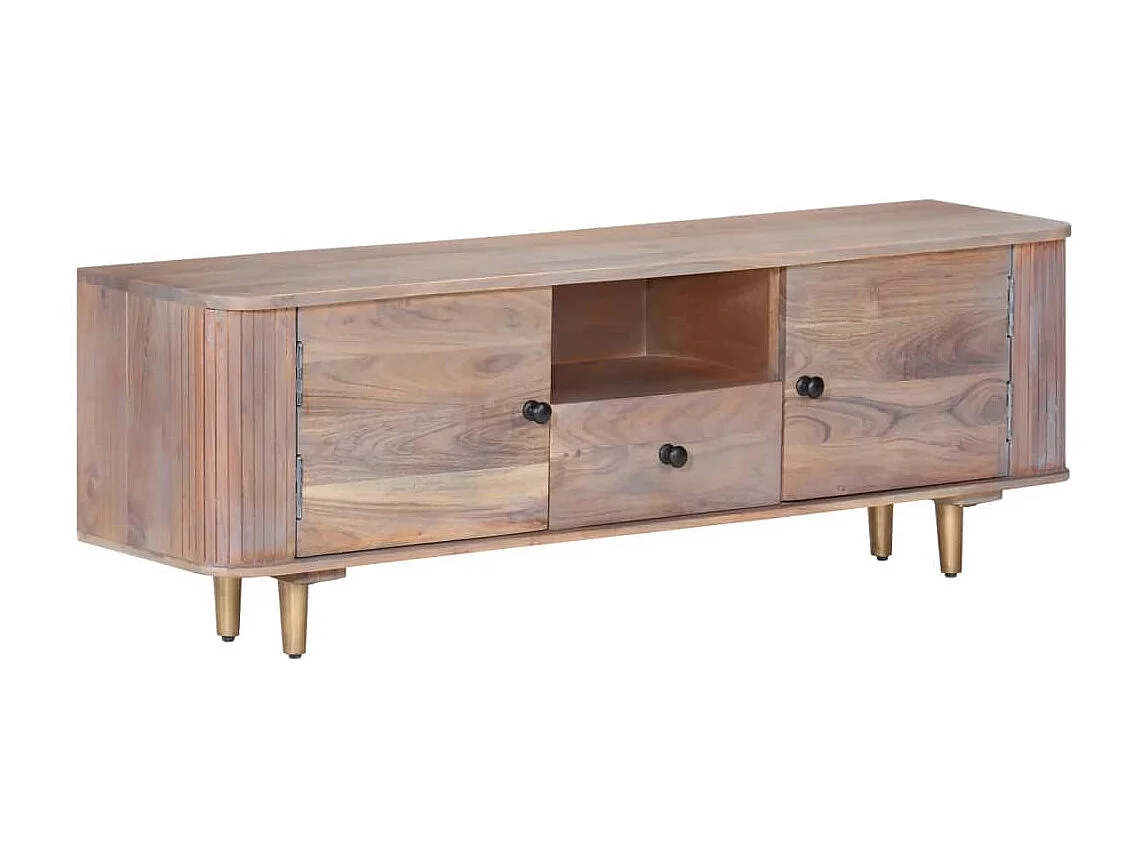 Meuble TV | Banc TV | Armoire TV 118x30x40 cm Bois d'acacia massif