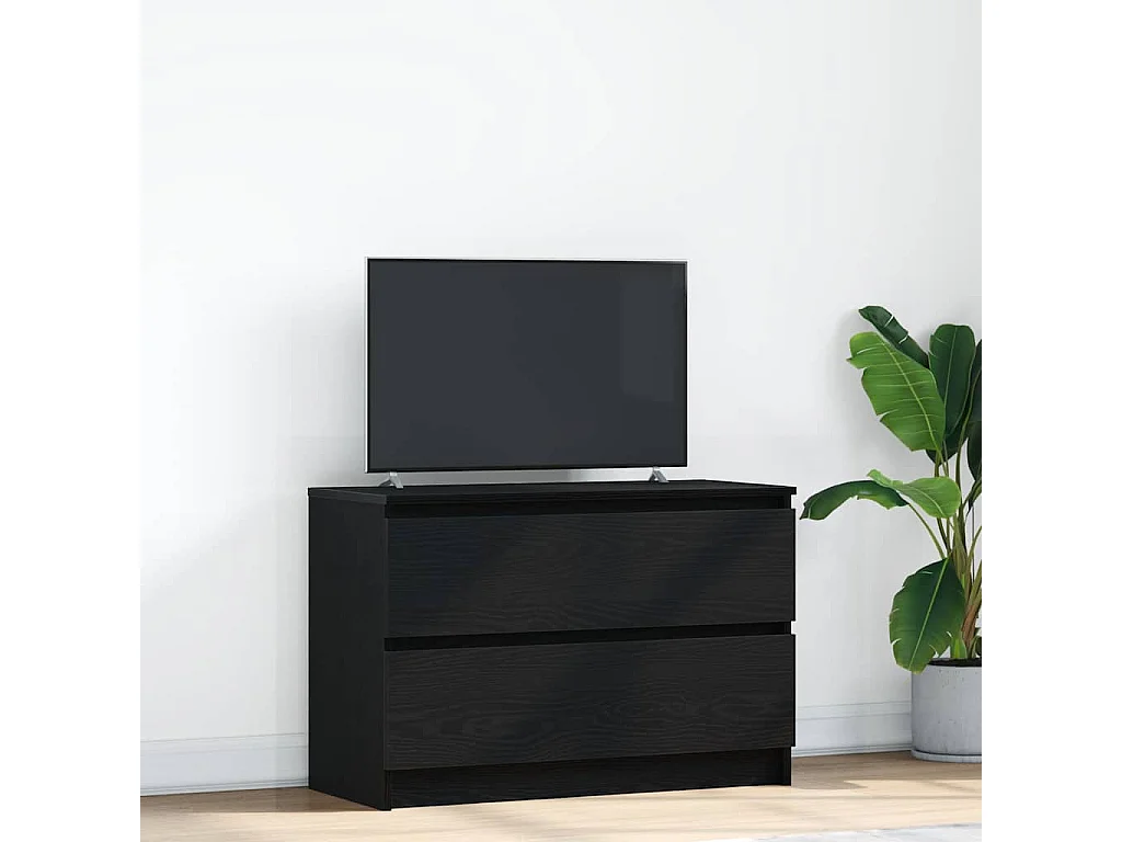 Tv-meubel | Tv-Bank | TV-kast80x35x54 cm spaanplaat zwart