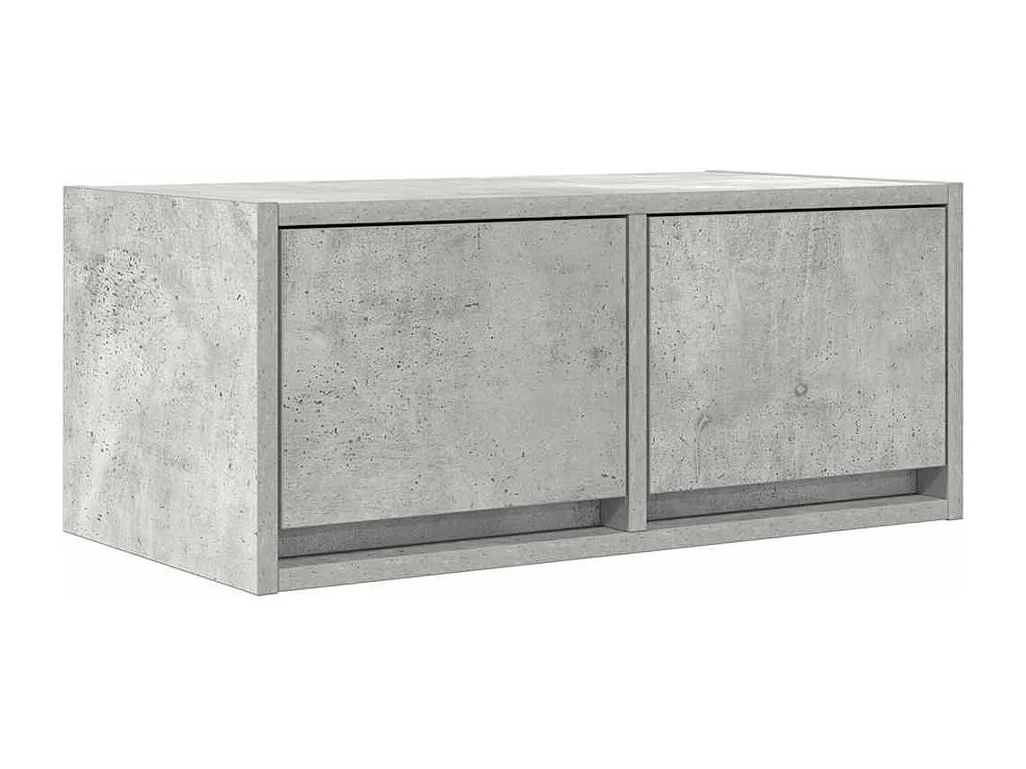 Tv-meubel | Tv-Bank | TV-kast60x31x25,5 cm bewerkt hout betongrijs