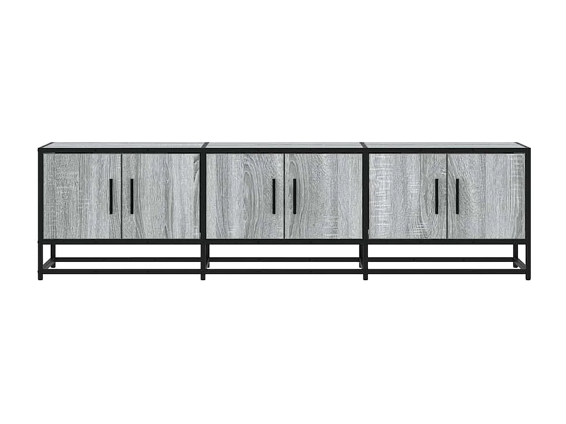 Meuble TV | Banc TV | Armoire TV sonoma gris 150x35x41 cm bois d'ingénierie et métal