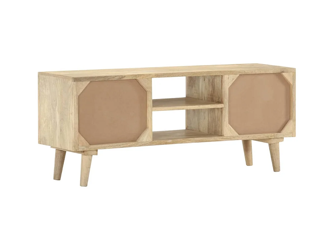 Mueble para TV  | Gabinete de TV |  Mueble de salón madera maciza de mango 110x30x45 cm