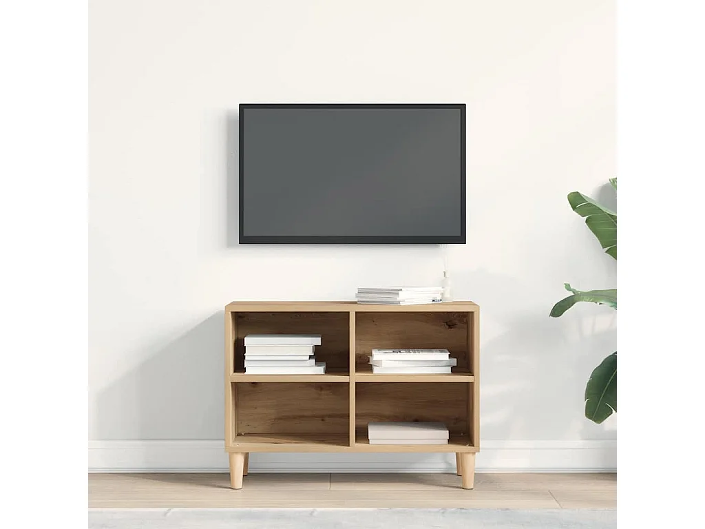 Gabinete de TV | Mueble de TV | Mueble de salón Marrón 69.5 x 30 x 50 cm Madera contrachapada