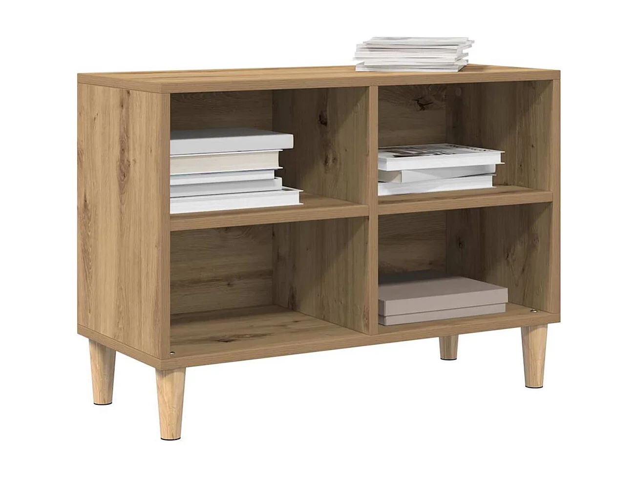 Tv-meubel | Tv-Bank | TV-kast69,5x30x50 cm bewerkt hout artisanaal eiken