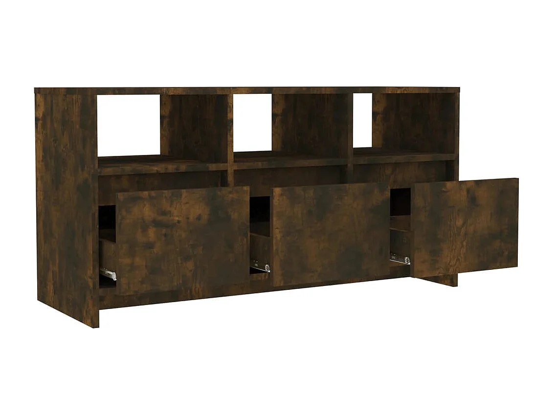 Mueble de TV | Mueble de salón madera de ingeniería roble ahumado 102x37,5x52,5cm