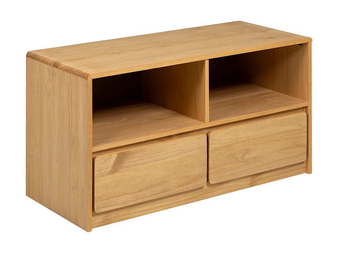 Mueble de TV | Mueble de salón SAUDA madera maciza pino color roble 99x43x55 cm