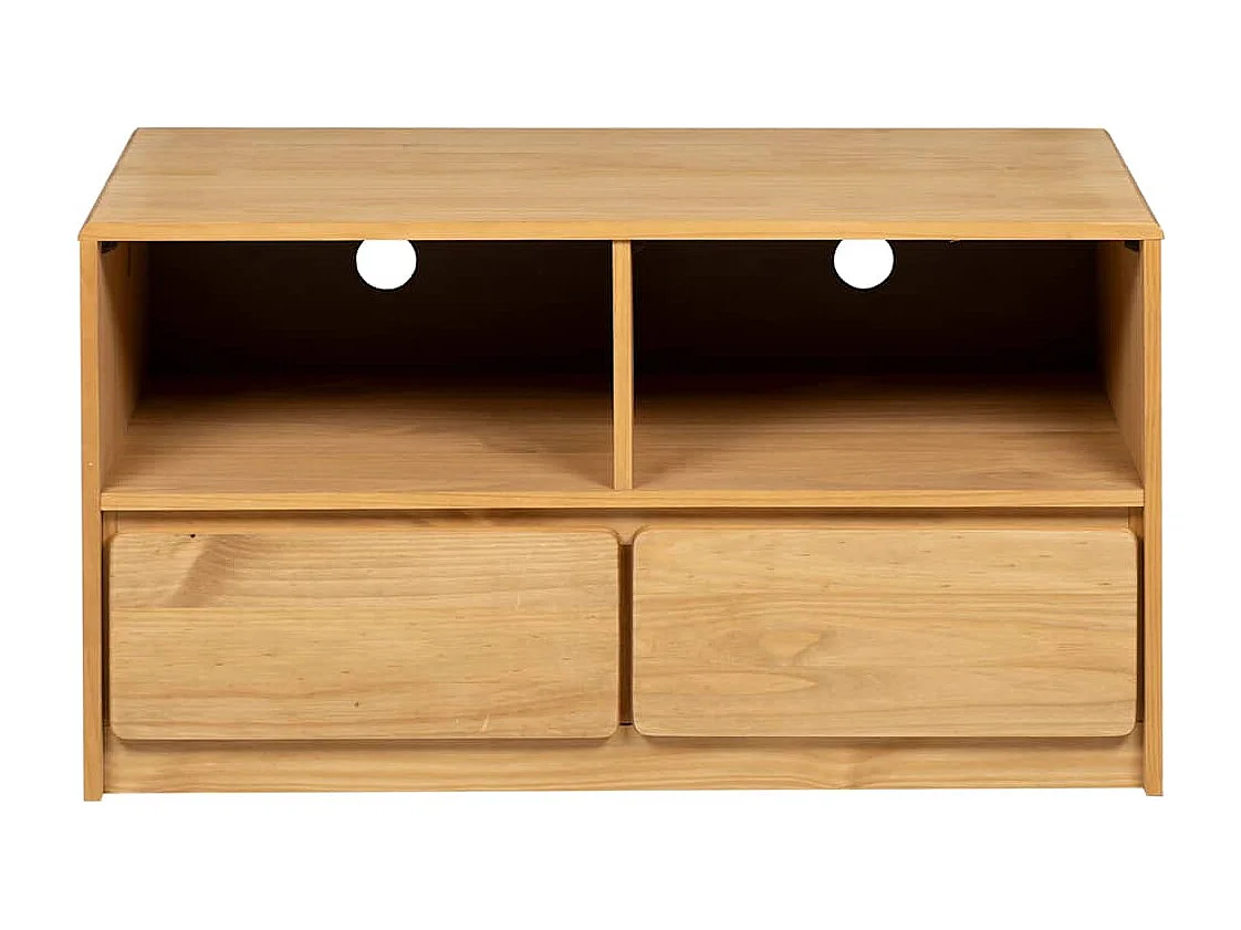 Mueble de TV | Mueble de salón SAUDA madera maciza pino color roble 99x43x55 cm