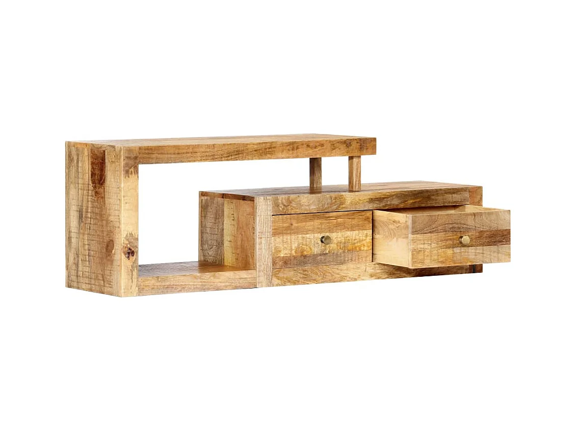 Mueble de TV | Mueble de salón de madera maciza de mango 120x30x40 cm