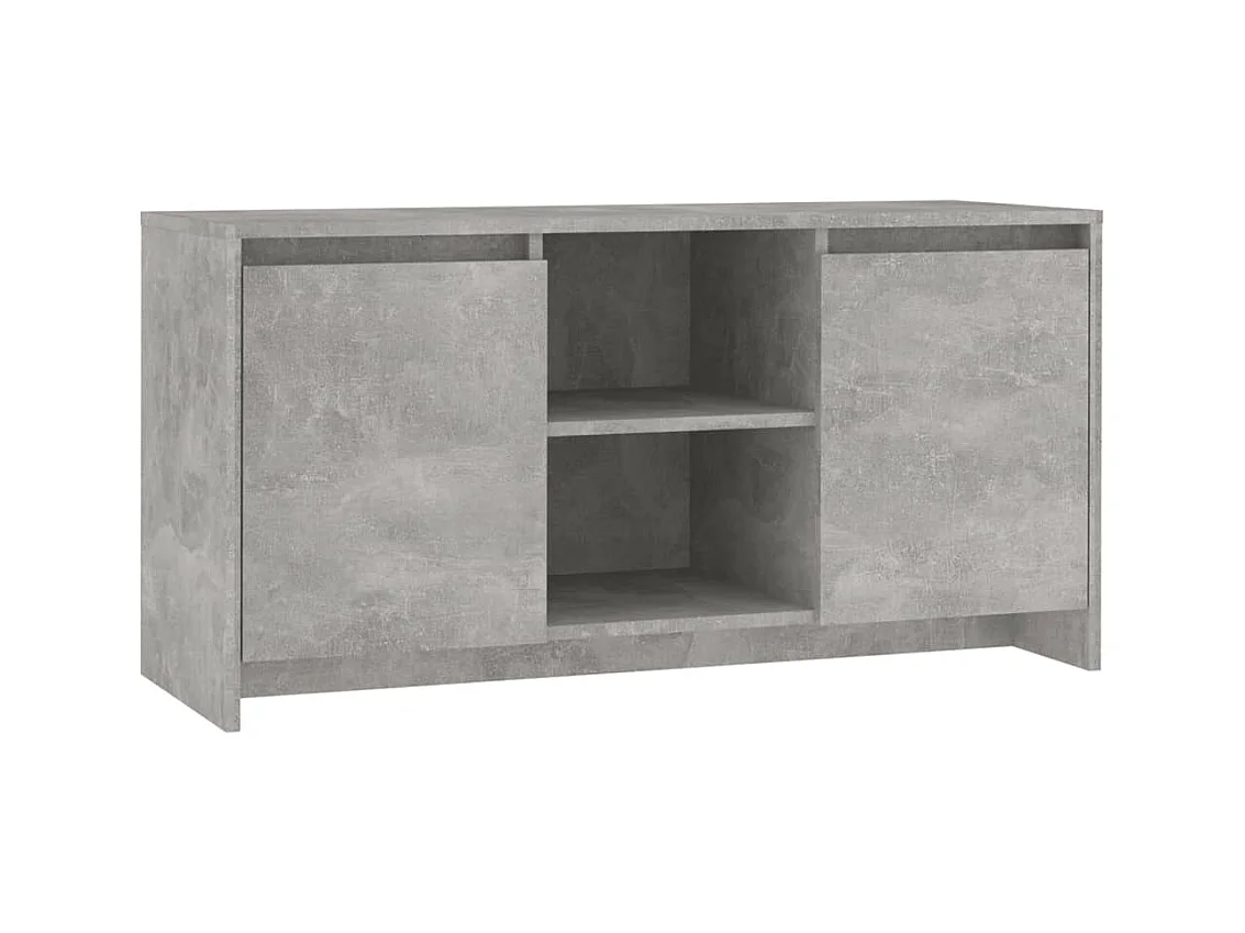 Mueble de TV | Mueble de salón madera contrachapada gris hormigón 102x37,5x52,5cm