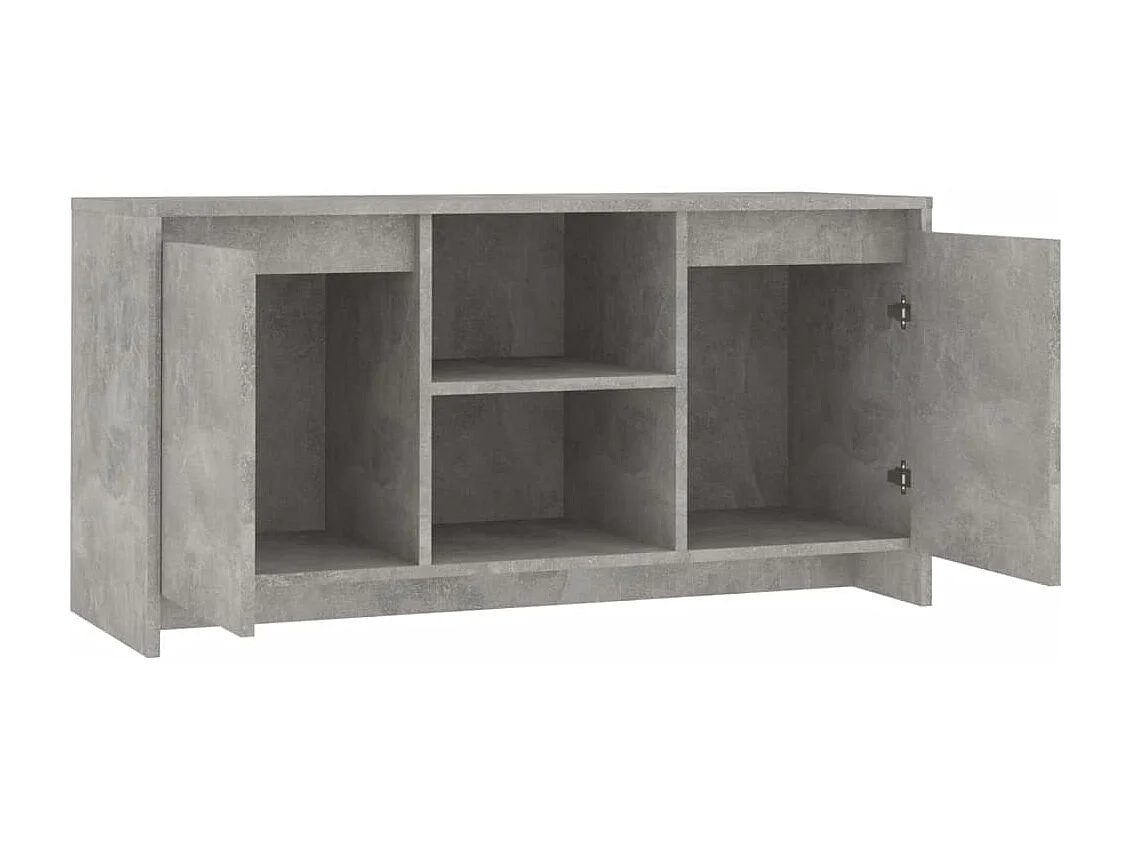 Mueble de TV | Mueble de salón madera contrachapada gris hormigón 102x37,5x52,5cm