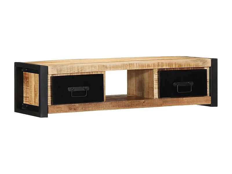 Mueble para la TV | Gabinete de TV | Mueble de salón 100x30x25 madera maciza mango rugosa