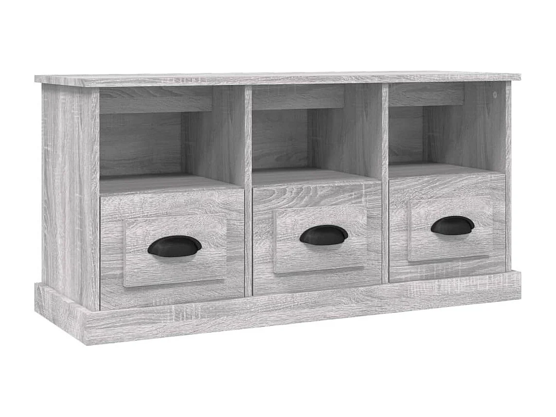 Mueble para TV  | Gabinete de TV |  Mueble de salón madera contrachapada gris Sonoma 100x35x50 cm