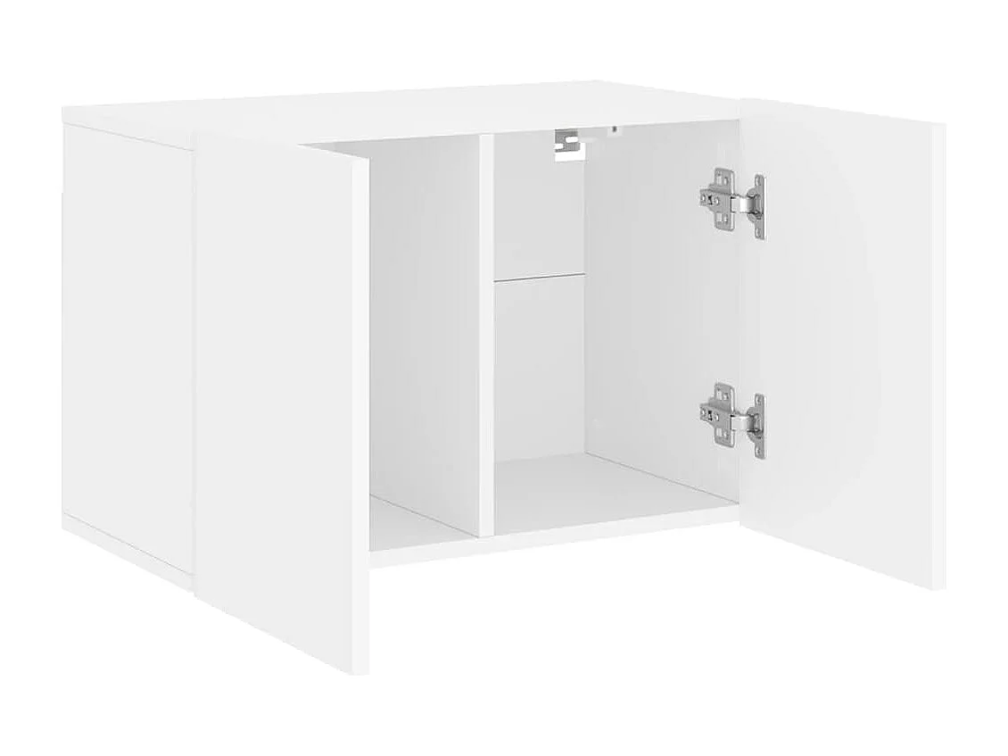 Meuble TV | Banc TV | Armoire TV mural blanc 60x30x41 cm
