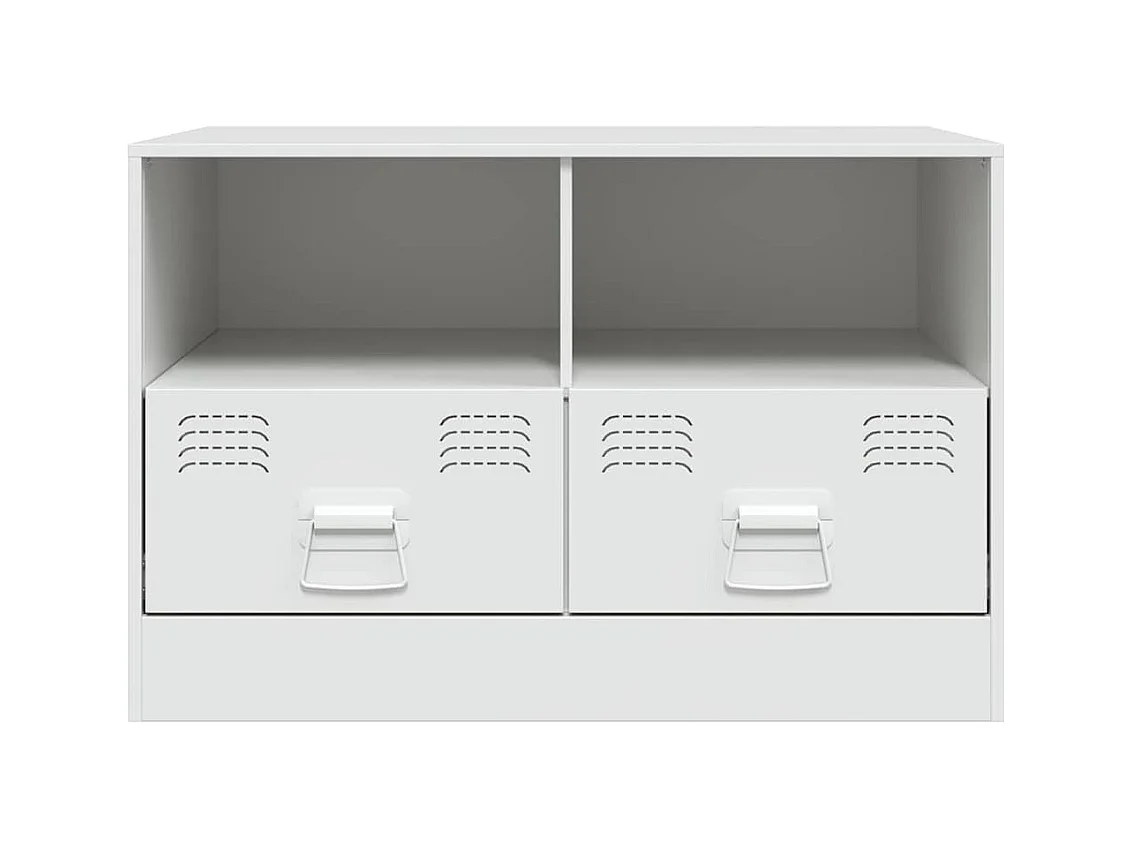 muebles para TV  | Gabinetes de TV |  Muebles de salón 2 unidades acero blanco 67x39x44 cm