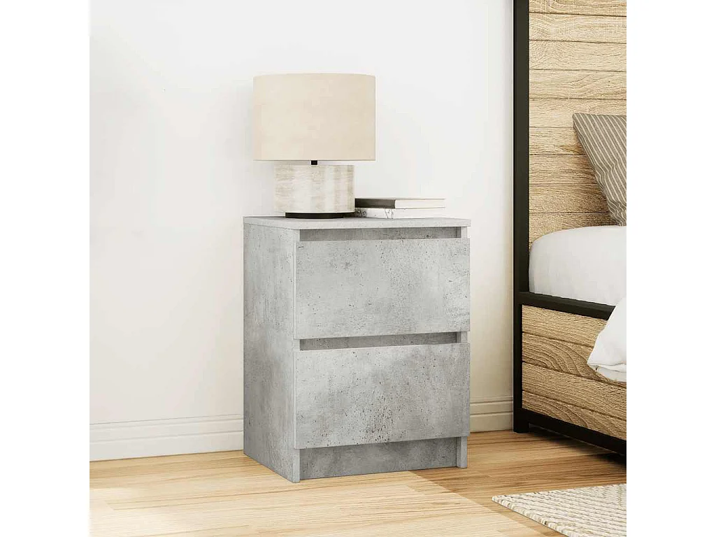 Meuble TV | Banc TV | Armoire TV gris béton 40x35x54 cm bois d'ingénierie