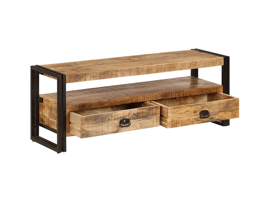 Mueble para TV  | Gabinete de TV |  Mueble de salón madera maciza de mango 120x35x45 cm