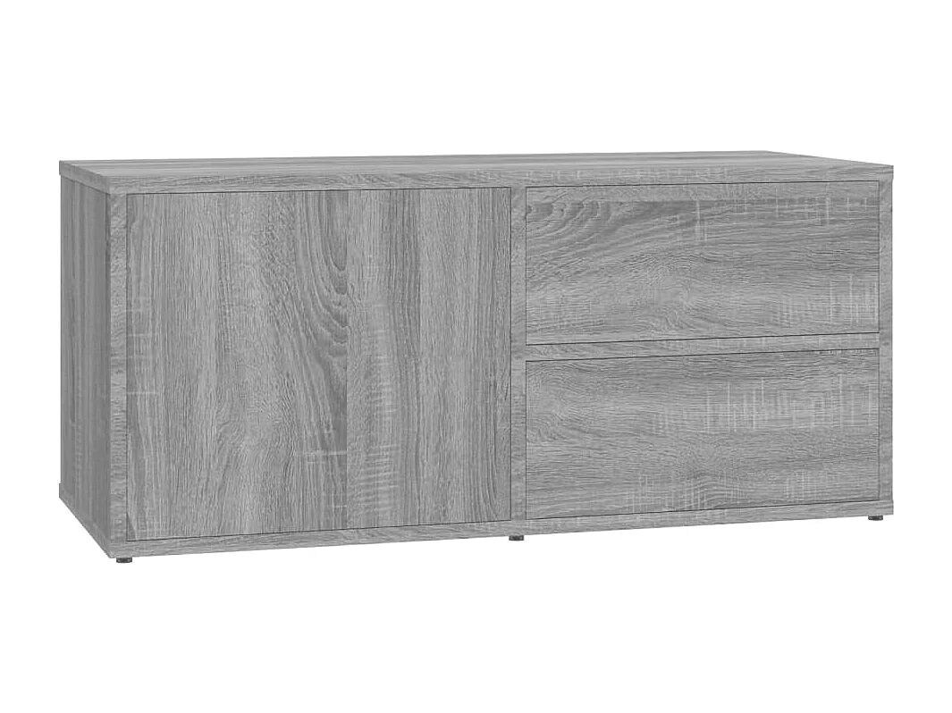 Mueble de TV | Mueble de salón madera contrachapada gris Sonoma 80x34x36 cm