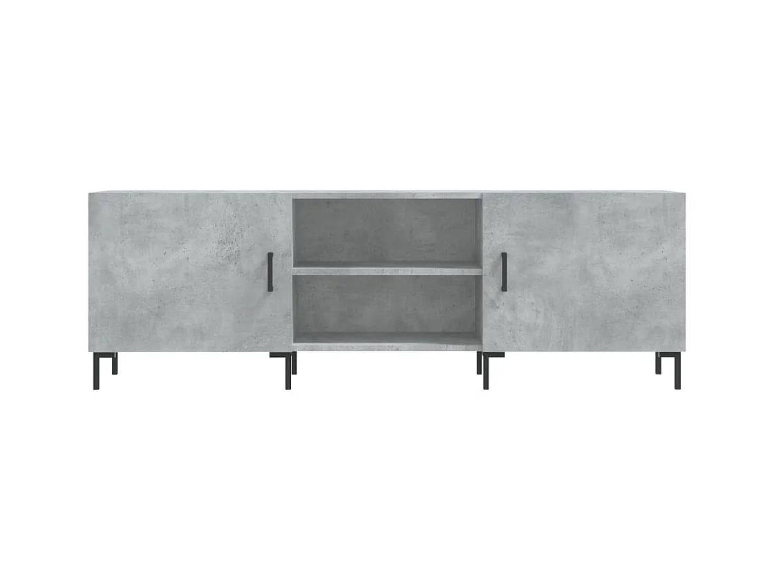 Meuble TV | Banc TV | Armoire TV gris béton 150x30x50 cm bois d'ingénierie