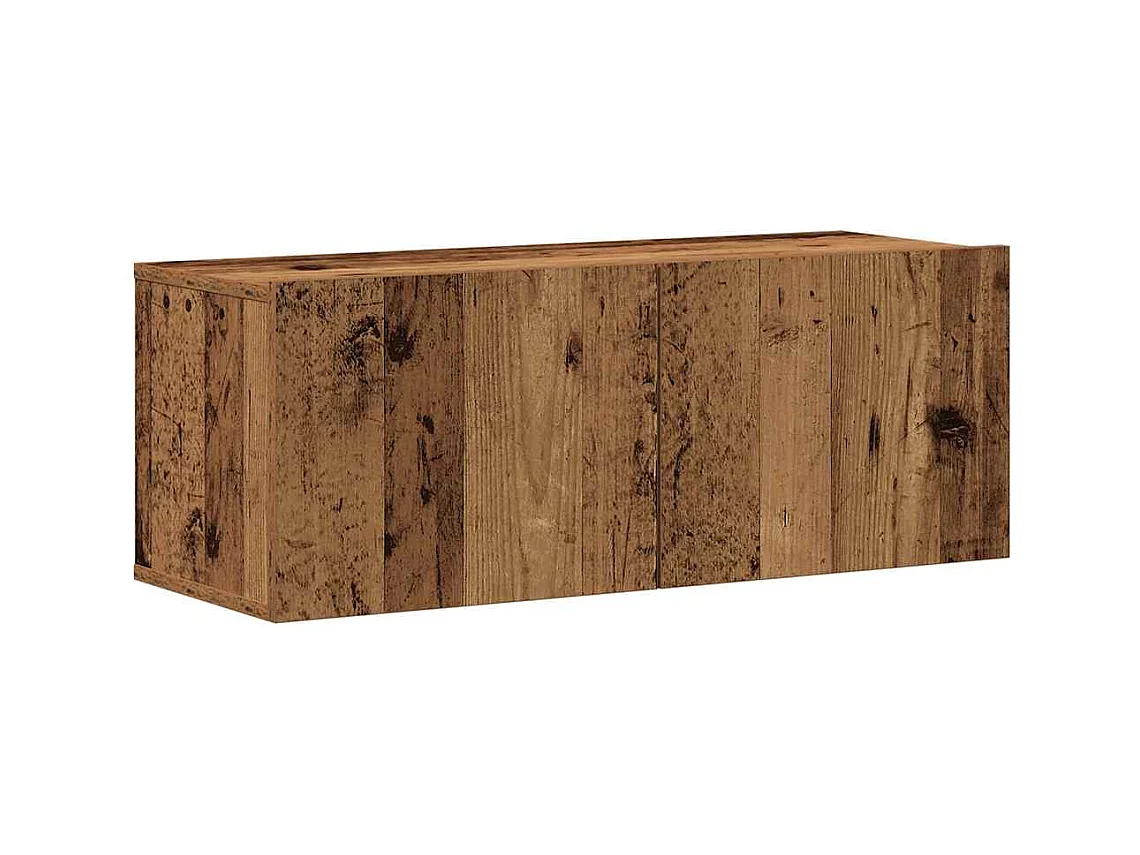 Mobili TV | Armadietti TV a Parete 4 pz Legno Antico in Legno Multistrato