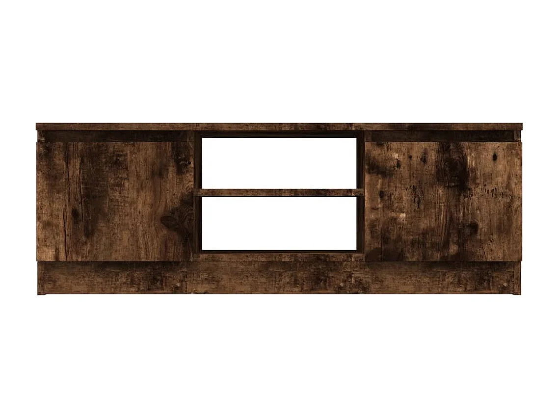 Meuble TV | Banc TV | Armoire TV avec porte Chêne fumé 102x30x36 cm