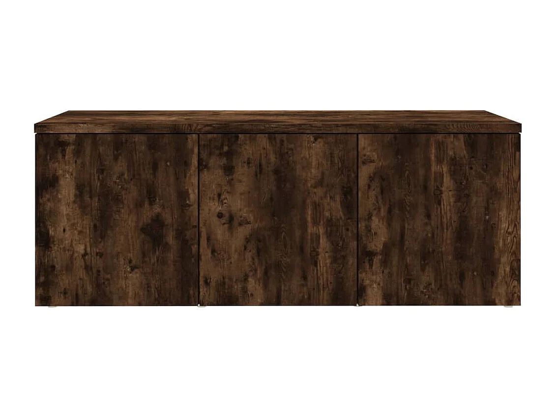 Meuble TV | Banc TV | Armoire TV Chêne fumé 80x34x30 cm Bois d'ingénierie