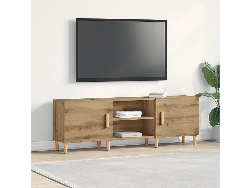 Tv-meubel | Tv-Bank | TV-kastin Artisan Eiken - 150x30x50 cm - Gemaakt van Engineered Wood