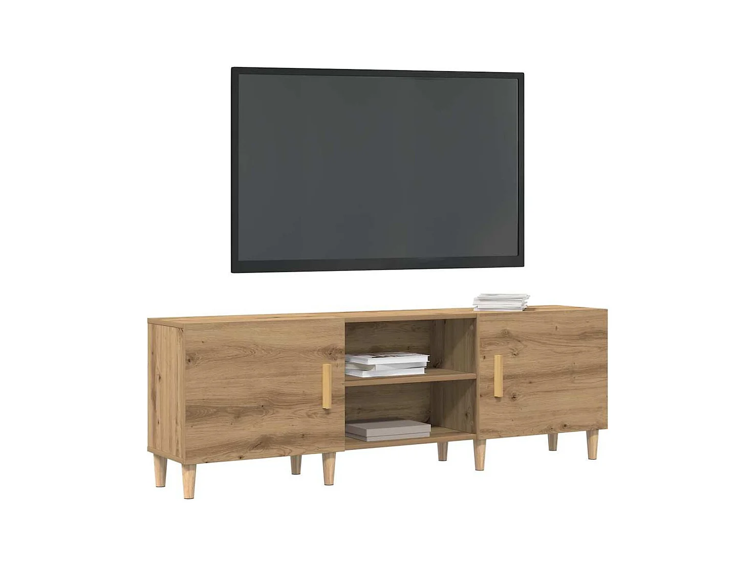 Tv-meubel | Tv-Bank | TV-kastin Artisan Eiken - 150x30x50 cm - Gemaakt van Engineered Wood