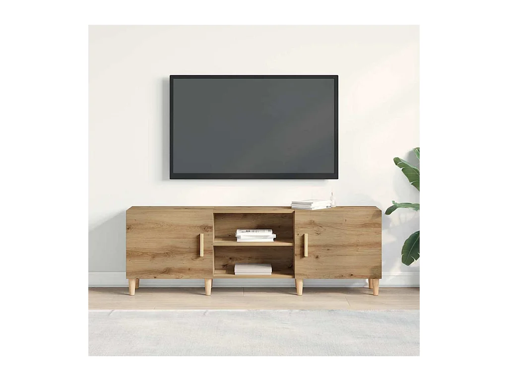 Tv-meubel | Tv-Bank | TV-kastin Artisan Eiken - 150x30x50 cm - Gemaakt van Engineered Wood