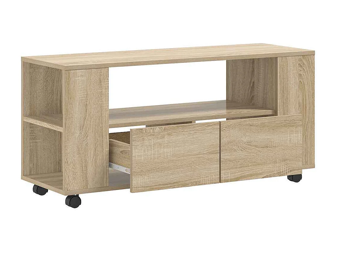 Mueble para TV  | Gabinete de TV |  Mueble de salón madera de ingeniería roble Sonoma 102x34,5x43 cm