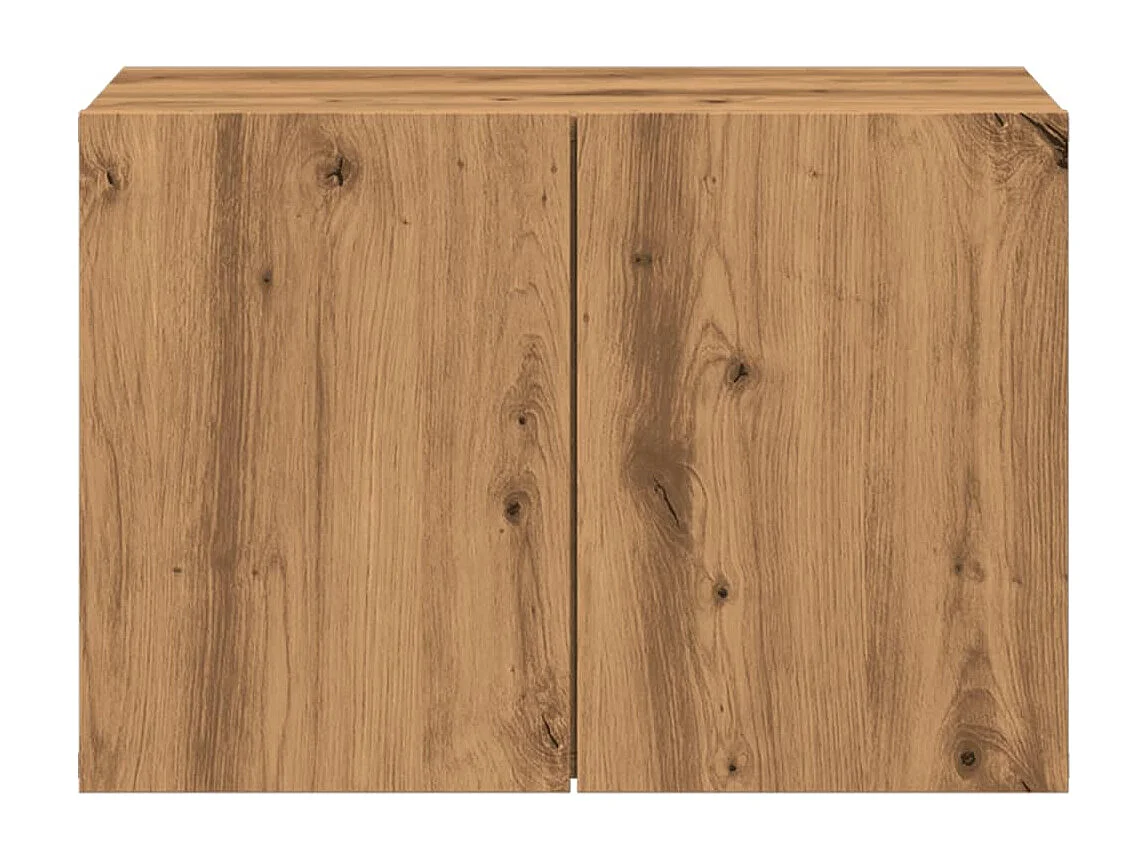 Meuble TV | Banc TV | Armoire TV mural chêne artisanal 60x30x41 cm