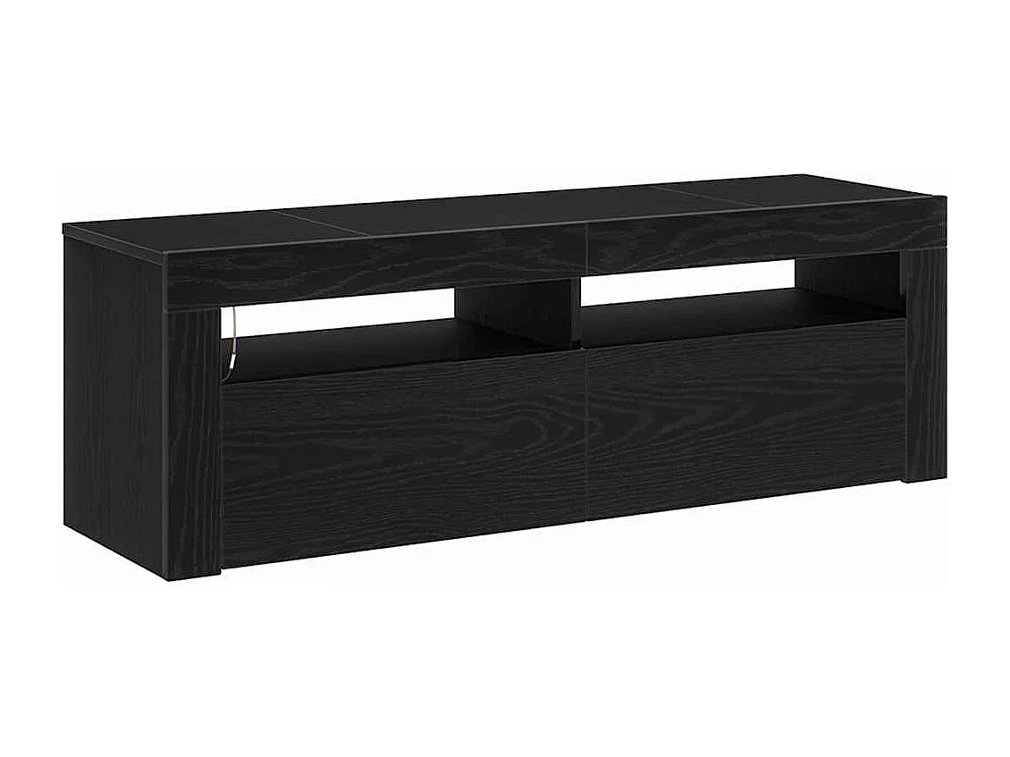 Gabinete de TV | Mueble de TV | Mueble de salón Negro 120 x 35 x 40 cm Madera contrachapada