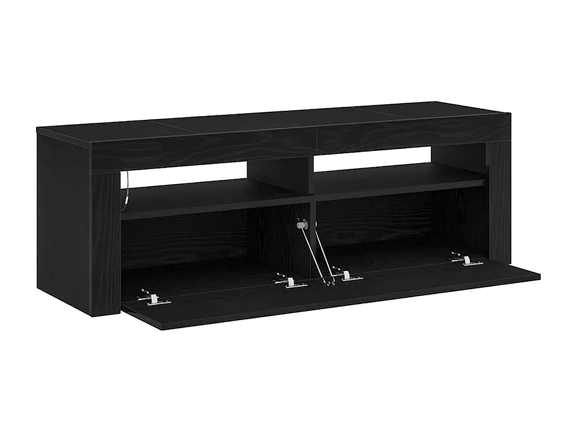 Gabinete de TV | Mueble de TV | Mueble de salón Negro 120 x 35 x 40 cm Madera contrachapada