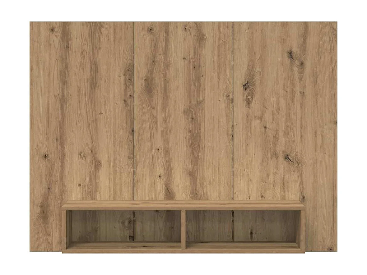 Mobile TV | Armadietto TV da Parete rovere artigianale 120 x 23.5 x 90 cm