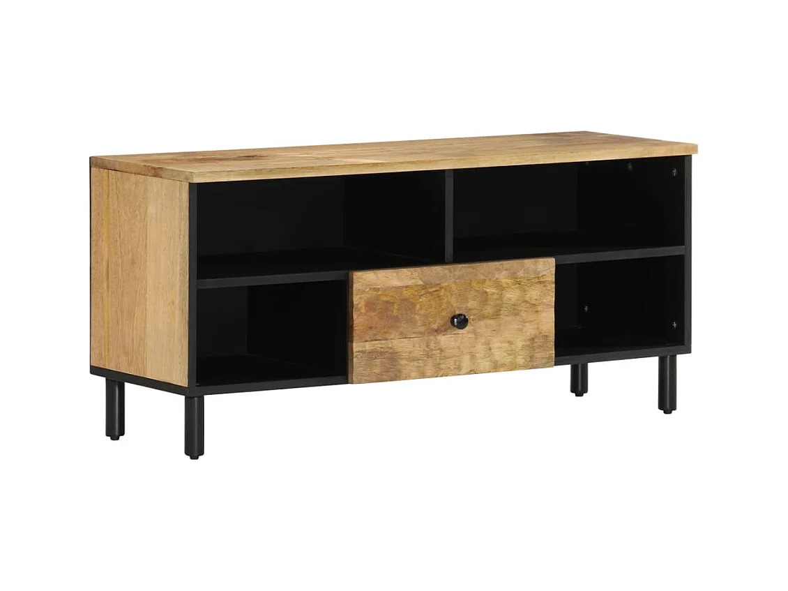 Mueble de TV | Mueble de salón madera maciza de mango 100x33x46 cm