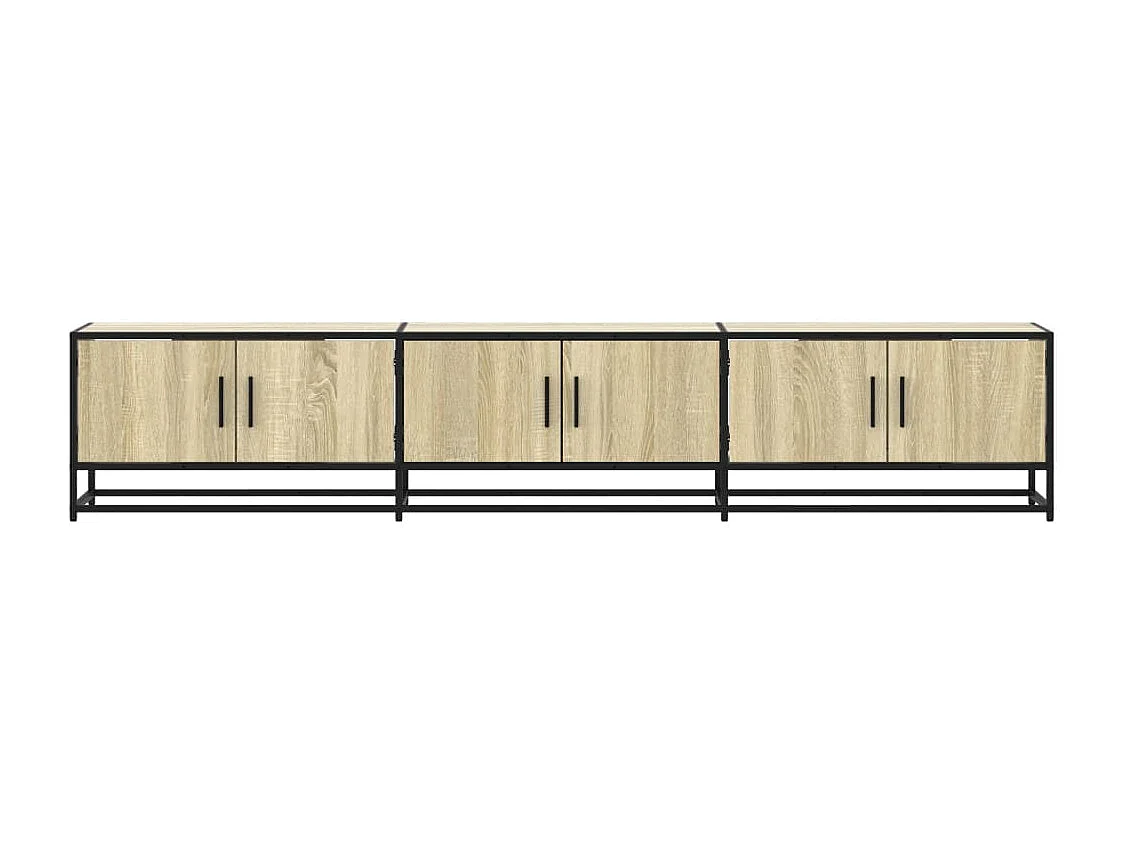 Meuble TV | Banc TV | Armoire TV chêne sonoma 210x35x41 cm bois d'ingénierie