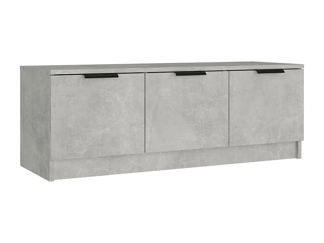 Mueble de TV | Mueble de salón madera contrachapada gris hormigón 102x35x36,5 cm