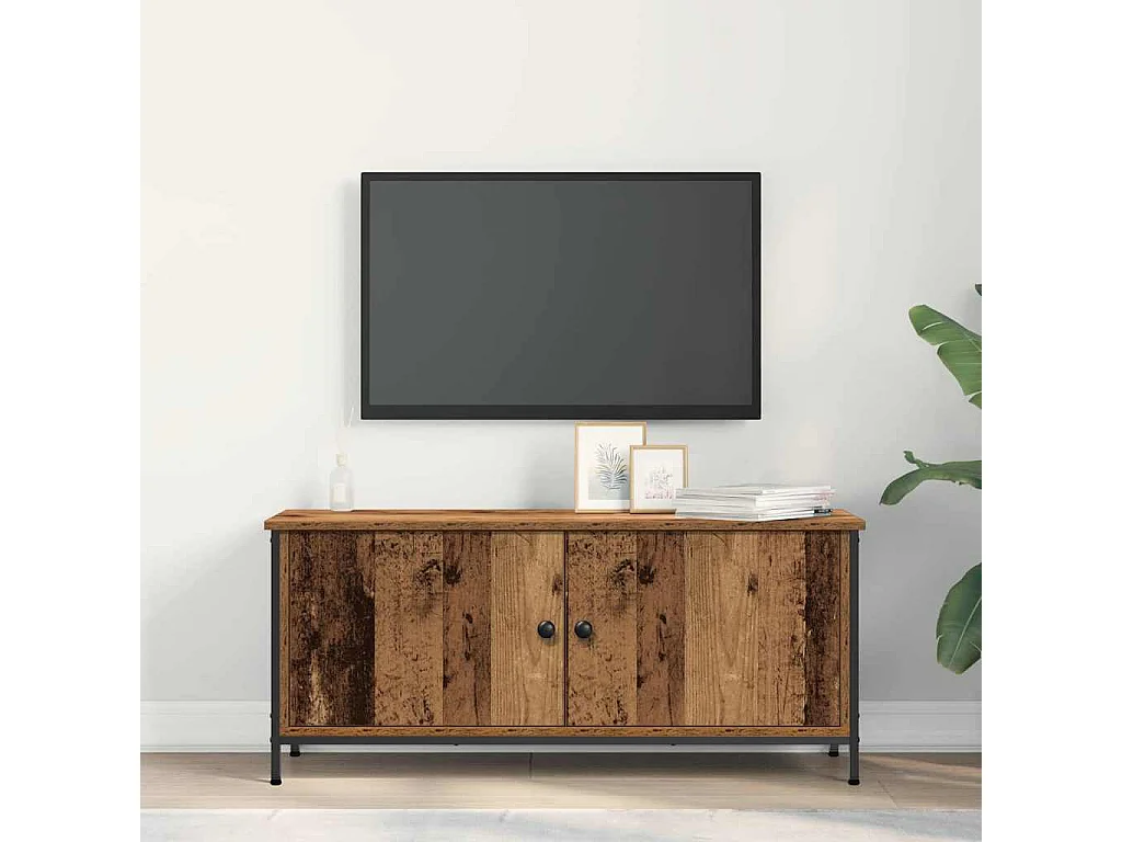 Mueble para TV  | Gabinete de TV |  Mueble de salón Madera vieja 100 x 35 x 45 cm