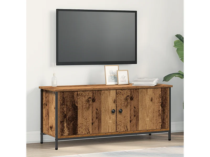 Mueble para TV  | Gabinete de TV |  Mueble de salón Madera vieja 100 x 35 x 45 cm