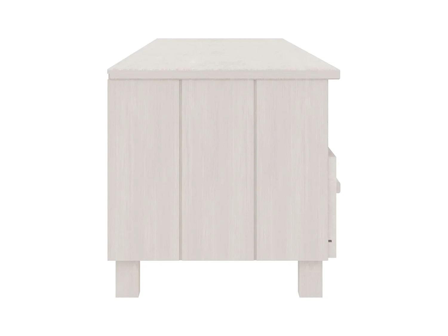Mueble de TV | Mueble de salón HAMAR madera maciza de pino blanco 158x40x40 cm