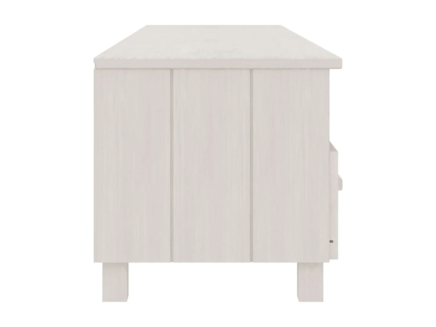 Mueble de TV | Mueble de salón HAMAR madera maciza de pino blanco 158x40x40 cm