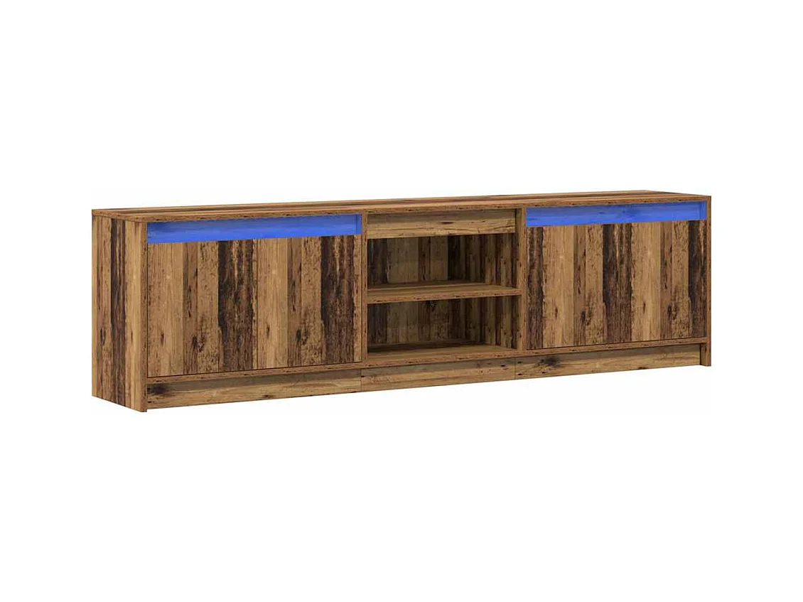 TV-kast | Tv-meubel | Tv-Bank Bruin 180 x 34 x 50 cm Geengineerd hout en Spaanplaat