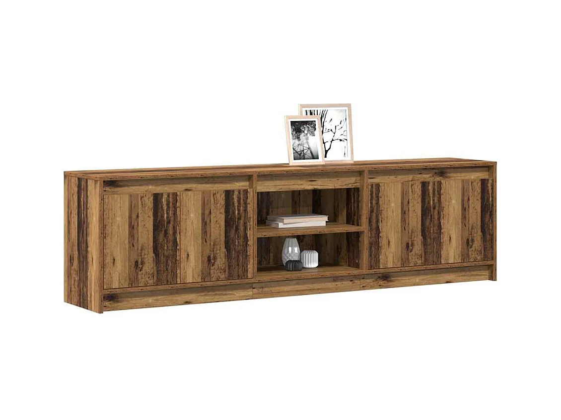TV-kast | Tv-meubel | Tv-Bank Bruin 180 x 34 x 50 cm Geengineerd hout en Spaanplaat