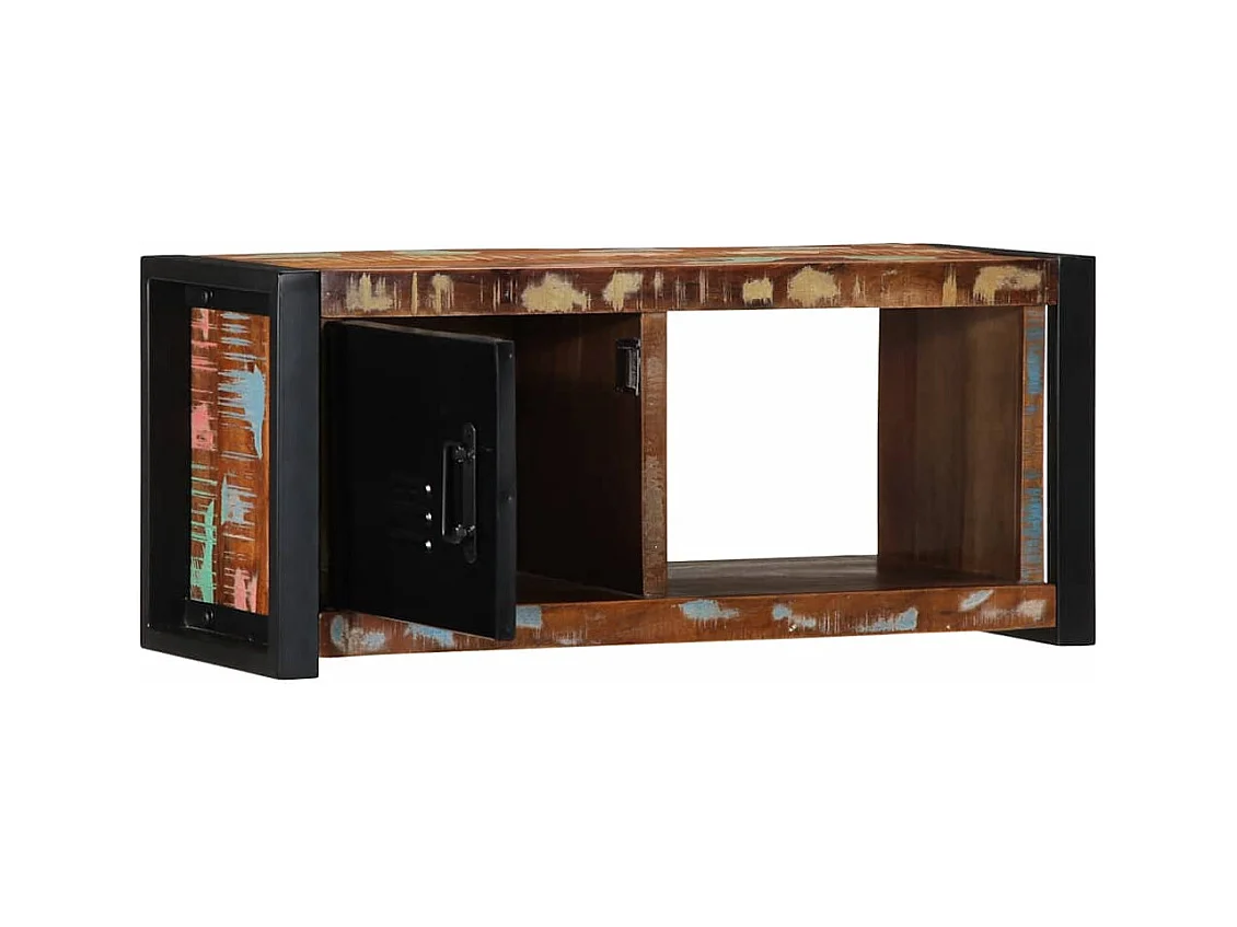 Mueble para la TV | Gabinete de TV | Mueble de salón 80x30x35 madera maciza reciclada